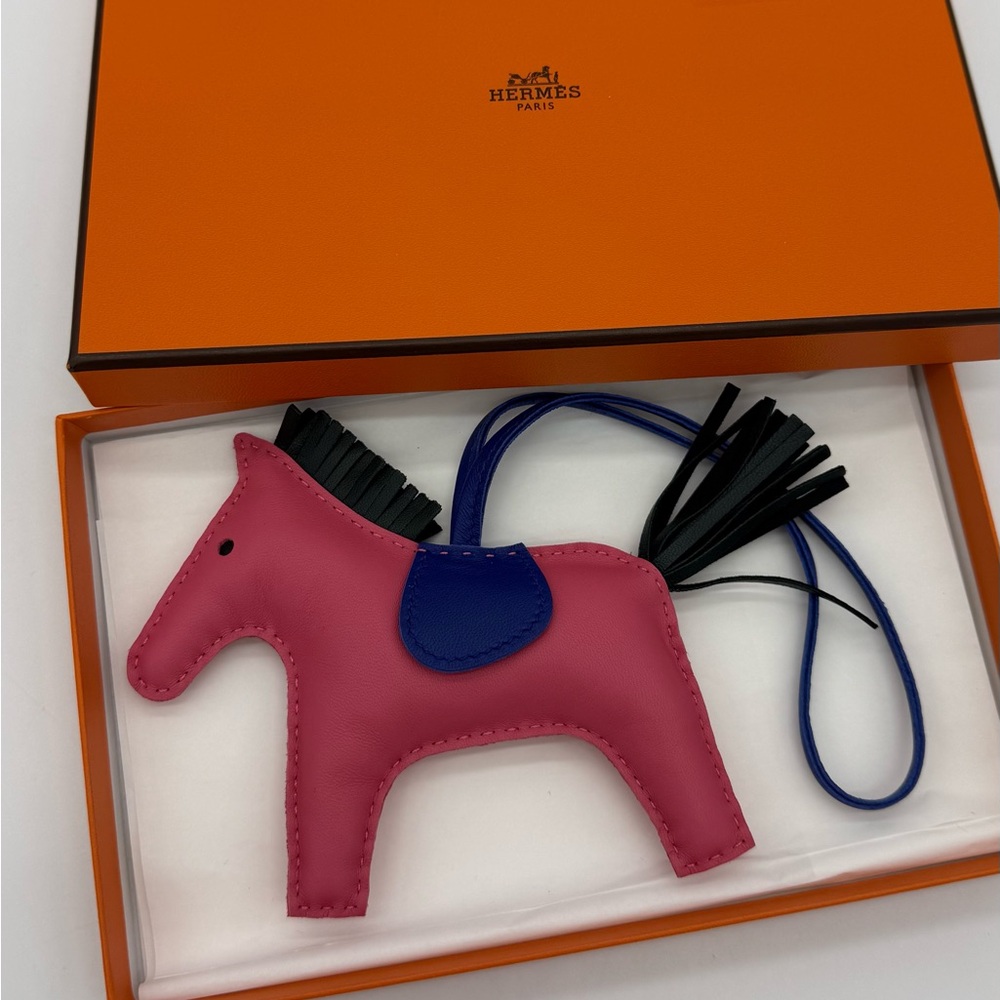 Authentic NEW Hermes Milo Lambskin Grigri Rodeo Horse Bag Charm MM